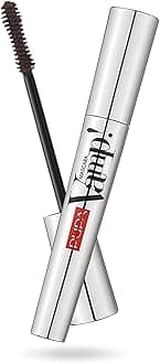 Pupa Milano Vamp! Exceptional Volume Mascara - Exaggerated Lashes with Oversize Volume - Revolutionary in Performance and Formula - Creamy Texture with a Restructuring Effect - 100 Black - 0.183 Oz