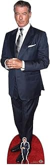 STAR CUTOUTSCS1054 Pierce Brosnan Lifesize Cardboard Cutout With Mini Actor
