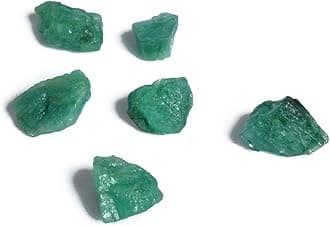 Crystals Healing Green Emerald Stones Rough Specimen 57.00 Ct Uncut Raw Rough Healing Lot of 6 Pcs Emerald Loose Gemstones DT-529, stone, hue enhanced emerald