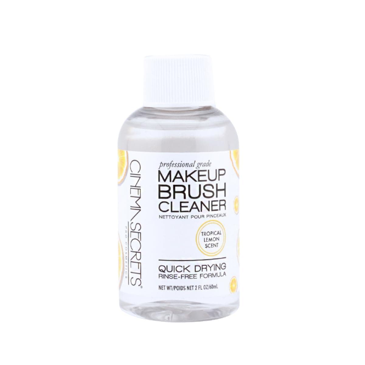 Original Makeup Brush Cleaner Solution - Professional Cleanser for Makeup Brushes - Quick-Drying, Rinse-Free Formula - Removes Stubborn Waterproof Make Up - Lemon