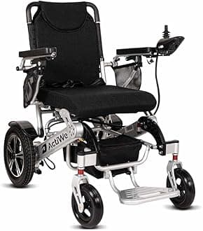Electric Wheelchair for Adults - Long Range Electric Wheelchair - Foldable Motorized Wheelchair- All Terrain Foldable Portable Power Wheelchair for Seniors-Silla de Ruedas Electrica (Model VI)