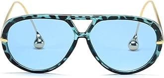 Vintage Oversized Pilot Shield Sunglasses Women Luxury Trendy Sun Glasses For Ladies Big Frame Eyewear