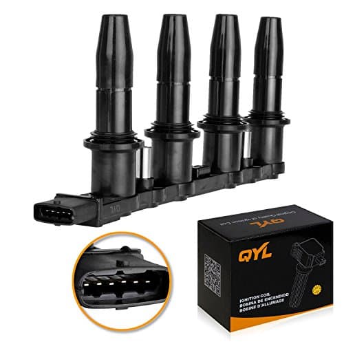 QYL Ignition Coil Pack 1.8 Compatible with Chevy 2006 2007 Astra, Saturn 2008 2009 Astra 1.8L I4 Replacement for UF606 C1706 5C1763 522118 10458316 48743 C1706 522118