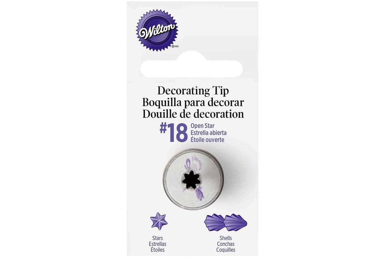 Wilton Silver STD Decorating Tip, 418-18