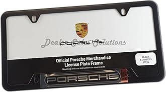 Genuine OEM Stainless Steel Nameplate License Frame - Matte Black Finish