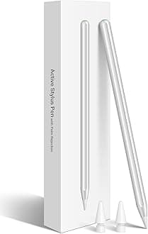 Stylus Pen for iPad with Magnetic Wireless Charging, Smart Ipencil 2nd Generation Compatible with iPad Pro 11 in 1/2/3/4, Pro 12.9 in 3/4/5/6, Air 4/5, Mini 6 Silver