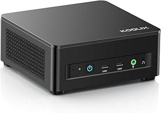 AD78 Mini PC, AMD Ryzen 7 7840HS (8C/16T, up to 5.1GHz), 32GB DDR5 1TB PCle4.0 SSD, Desktop Mini Computer AMD Radeon 780M, 8K Quad Display 2xHDMI+2xUSB4, 2.5G LAN/WiFi6E/BT5.3, Gaming/Office
