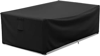 STARTWO Patio Furniture Covers Waterproof for Coffee Table Cover, Heavy Duty Durable Rectangular Outdoor Table Cover Fits up to 48L x 28Wx 13H inches, Black