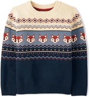Gymboree Boys and Toddler Long Sleeve Crew Neck Pullover Sweater