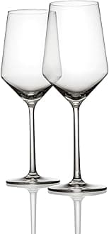 – Pure Glassware - White Wine Glasses - Set of 2, 408ml Capacity, Tritan Glass, Dishwasher Safe.