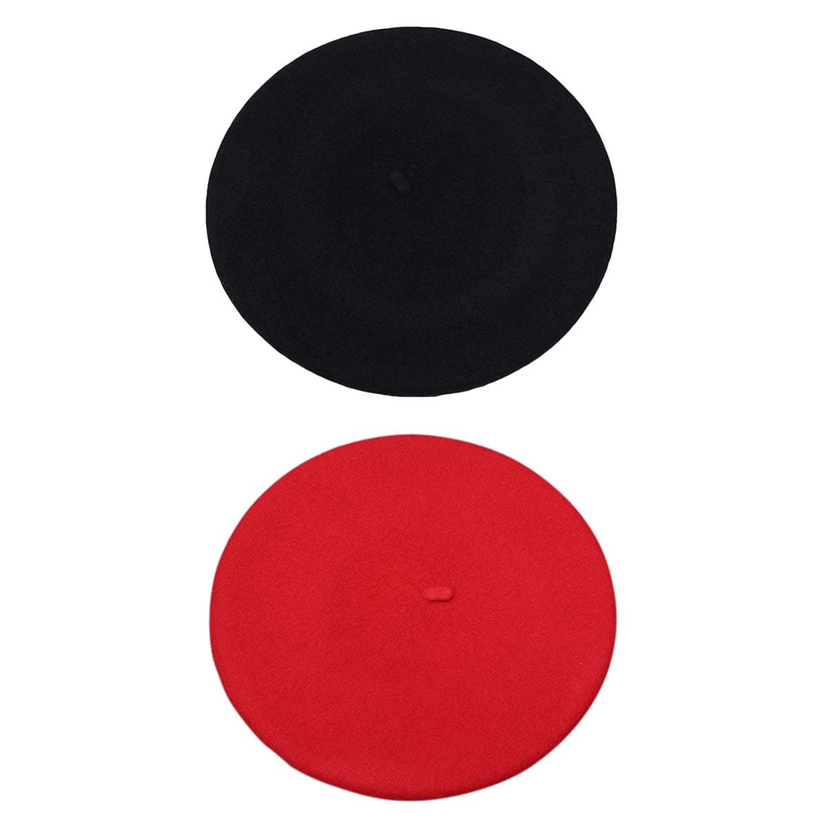 ICSTHFrench Beret - Wool Solid Color Womens Beanie Cap Hat