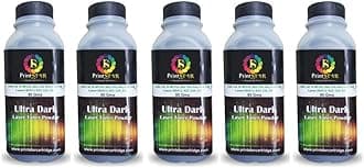 Print Star Ultra Dark Toner Powder Comaptible with Hp 88A, 78A, 36A, 83A, 35A, 85A & Canon 925,328,326,337 Toner Cartridges (Pack of 05)