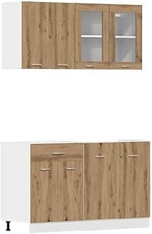 vidaXL 4 Piece Kitchen Cabinet Set Lyon Artisan Oak Engineered Wood