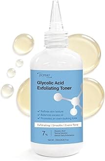 Glycolic Acid 7% Exfoliating Toner: Glycolic Acid Toner Gently Exfoliates 240ml - Toning Solution Reduces Skin Blemishes