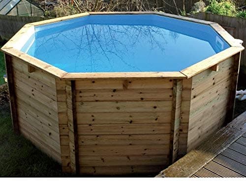 Plastica Octagonal Wooden Fun Pool - 8ft x 30in