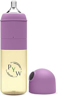 Anti-Colic Baby Bottle with Formula Dispenser, Instant/Quick-Release, Preload Mixing Baby Bottle (Fairydust Pink)