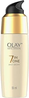 Olay Total Effects Serum |with Vitamin C, B5, Niacinamide, Green Tea |Fights 7 signs of ageing for glowing, hydrated and younger looking skin |Suitable for Normal, Dry, Oily & Combination skin |50 ML