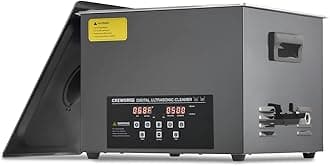 CREWORKS 15L Digital Ultrasonic Cleaning Machine with Degas and Gentle Mode, 360W Ultrasonic Cleaner with Heater and Timer, 40kHz Ultrasound Cleaner for Industrial Parts Carburetor Auto Tool