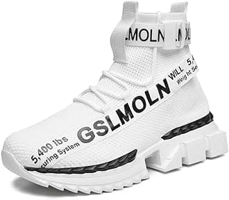 Jakcuz Women's Lace Up Walking Shoes Breathable Ultra Lightweight Sport Casual Ladies Girls Fashion Platform Sneakers