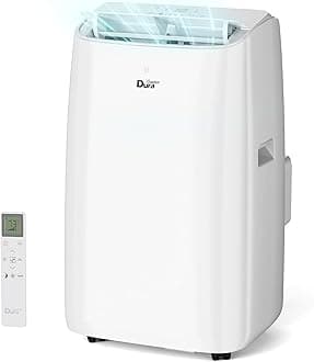 - Portable Air Conditioner, Dual Motors AC (14,000 BTU ASHRAE) 10000 BTU SACC Cools Up to 450 Sq.Ft, with Window Kit for Easy Installation,White