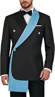SHUZHXLZANGY Mens Tuxedo Suit Set 2 Piece Wedding Tuxedo for Men Prom Dinner Party