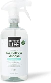 Better Life All Purpose Cleaner - Multipurpose Plant Based Home and Kitchen Cleaning Spray for Glass, Countertops, Appliances, Upholstery & More - Multi-surface Spray Cleaner - 24oz Unscented