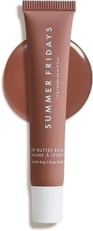 Summer Fridays Lip Butter Balm - Conditioning Lip Mask and Lip Balm for Instant Moisture, Shine and Hydration - Sheer-Tinted, Soothing Lip Care - Vanilla Beige (.5 Oz)