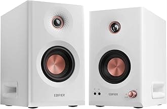 MR5 2.0 Studio Monitor Bookshelf Speakers, 110W(RMS), Hi-Res Audio, Bluetooth 6.0, 3-Way Active Design, Room Compensation, XLR/TRS/RCA Inputs, Compact Size for Home Studio & Music - White