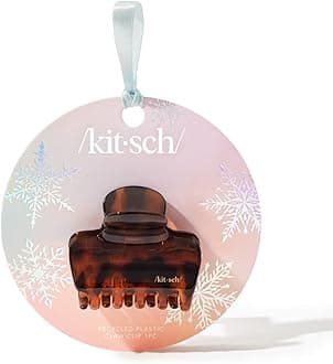 Kitsch Recycled Plastic Hair Claw Clip - Hair Accessories for Women, Ideal for Girls with Thick & Thin Hair, Eco-Friendly Holiday Claw Clip in Tortoise Pattern | Ideal Gifts for Women - 1pc, Tort