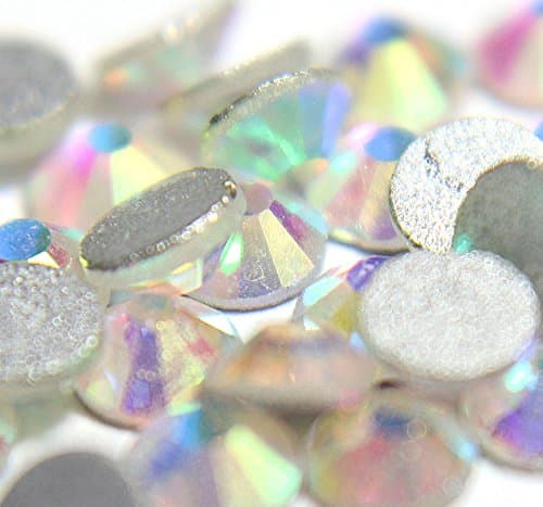 1 Gross Clear AB Flat Back Machine Cut Rhinestones SS50 (10MM) (144 Pcs)