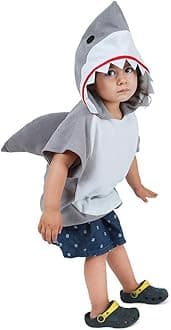 Shark Short Hoodie for Kids Boys Toddler Shark Costume Halloween Animal Outfit Short Sleeve