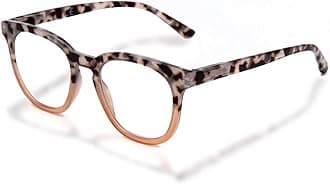 LianSan Reading Glasses for Women - Stylish Blue Light Blocking Computer Readers with Spring Hinge(Pink Tortoise,1.0x)