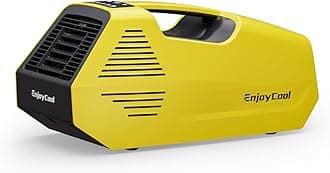 Portable Air Conditioner - Air Conditioning Unit with 240W Low Power Consumption, Portable AC for Outdoor Tent Camping/RVs or Home Use (Yellow)