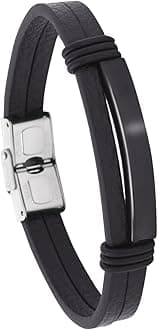 Yellow Chimes Leather Bracelet for Girls and Boys | Silicon Wristband | Unisex Accessories Jewellery | Birthday Gift