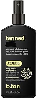 Best Tanning Oil | Get Tanned Intensifier Dry Spray - Fast, Dark Outdoor Sun Tan From Tan Accelerating Actives, Packed with Moisturizing Oils, No SPF, Austrailian Brand, 8 Fl Oz