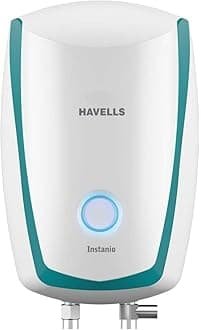Havells Instanio 1-Litre 4.5KW Instant Water Heater (Geyser), White Blue