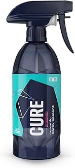 Cure Redefined Hydrophobic Ceramic Spray Sealant Paint Gloss Protection Maintenance Spray for Car Glass Wheels Trim Shiny Surface Repel Water Enhance Beading Finish
