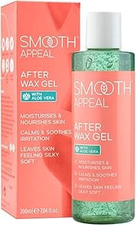 After Wax Gel - Professional Gel Moisturiser to Nourish, Calm & Soothe Skin After Hair Removal with Aloe Vera, For Bikini Line, Underarm & Face Care - Vegan 200ml