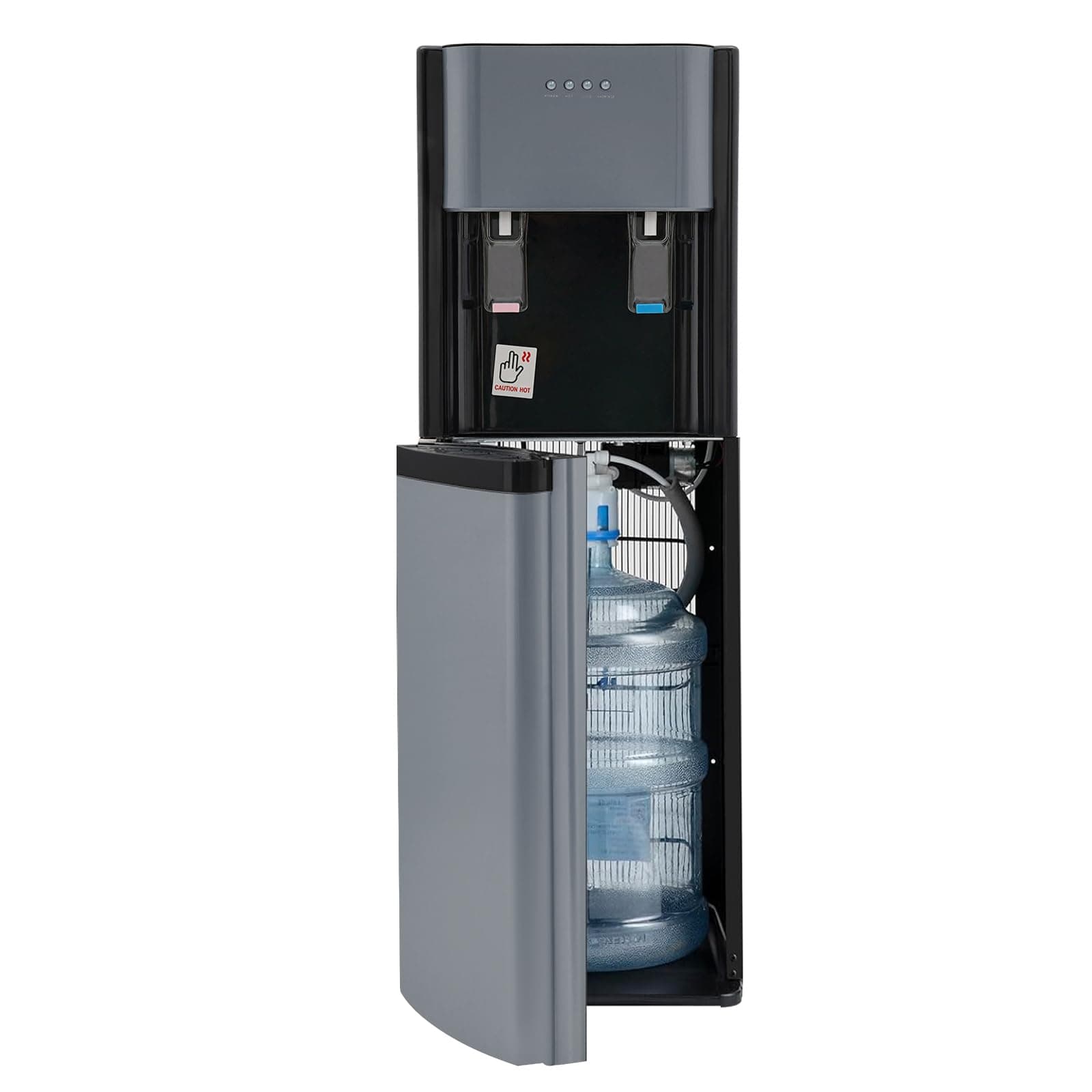 Bottom Loading Water Dispenser, for 20L/5.28 Gallon Hot & Cold Standing Water Dispenser with Temperature Settings of Hot Cold Water Cooler for Home Office Use (Dark Gray)