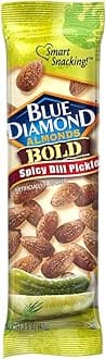 Bold Spicy Dill Pickle Flavored Snack Nuts, Single Serve Bags (1.5 Oz. Tubes, Pack of 12)