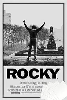 Rocky - Movie Poster (Regular Style - Victory Pose) (Size: 24" x 36") (Poster & Strip Set)