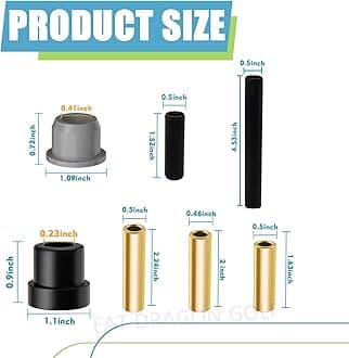 Panglong Club Car Precedent Bushing Kit-Polyurethane, Front Suspension & Rear Suspension and A Arm Bushing Kits, Suitable for Precedent 2004-Up, OEM #102506601, 102506401, 102956201, 102956201
