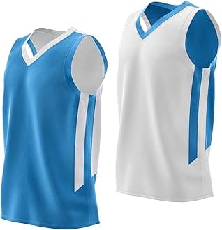 Reversible Men's Mesh Athletic Basketball Jersey Single for Team Scrimmage