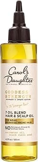 Carol's Daughter Goddess Strength 7 Oil Blend Scalp and Hair Oil for Wavy, Coily and Curly Hair, Hair Treatment with Castor Oil for Weak Hair, 4.2 Fl Oz