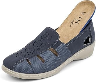 Women’s Flat Shoes, Slip-on Round Toe Light Weight Comfort Casual Walking Shoes