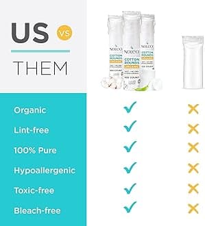 NOLEO Cotton Rounds (3x300 Count)