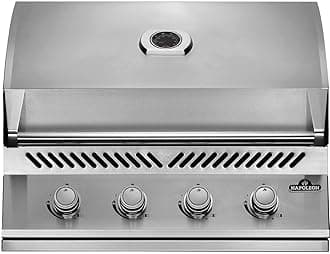 Built-In 500 Series 32-Inch Built-In Gas Barbecue Grill Head - BI32PSS - Marine Grade Stainless Steel, Propane, 4 Main Burners, 7.5 mm Stainless Steel Grids