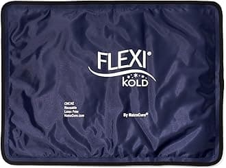 FlexiKold Gel Ice Packs (Standard Large: 10.5" x 14.5") for Injuries Reusable, Back Pain Relief, Knee Wrap, After Surgery, Ice Pack for Knee, Shoulder - 6300-COLD by NatraCure