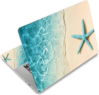 Laptop Skin Sticker Decal 15-15.6 Inches, Universal Reusable Vinyl Sticker for 12.1 13 13.3 14 15.4 Inches Netbook/Notebook PC, Waterproof & Scratch-Resistant (Starfish)