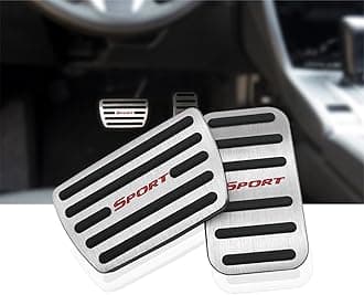 Anti-Slip Performance Foot Pedal Pads Compatible with Honda 10/11th gen Civic,Auto No Drilling Aluminum Brake and Accelerator Pedal Covers Silver Red